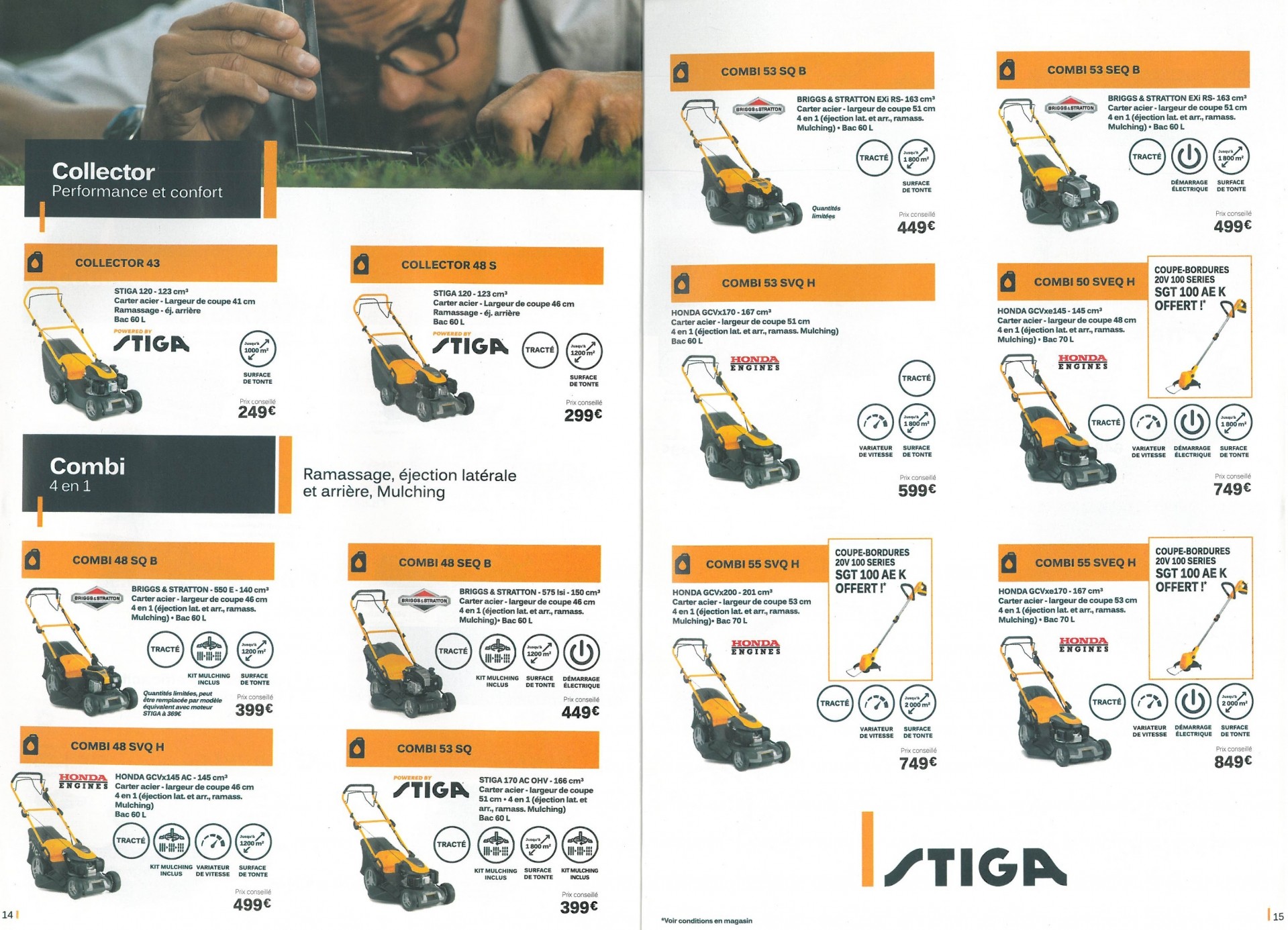 Catalogue matériel STIGA vendu par Chartres Motoculture Chartres 28